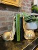 Kissing Snail Bookends