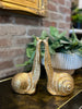Kissing Snail Bookends