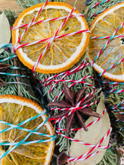 Yule Tide  Cedar, Juniper, Orange, Bay, Smudge stick Sage