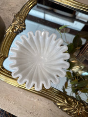 Miniature Marble Ruffle Dish