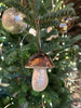 Glass Toadstool Ornament