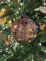 Antiqued Disco Ball Ornament