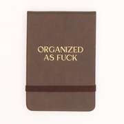 Leatherette Pocket Journal Organized As Fuck