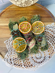Yule Tide  Cedar, Juniper, Orange, Bay, Smudge stick Sage